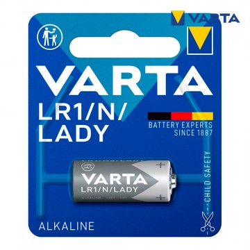 Pilhas varta alcalina lr1 lady 1.5v (blíster 1 un) ø12x30,2mm