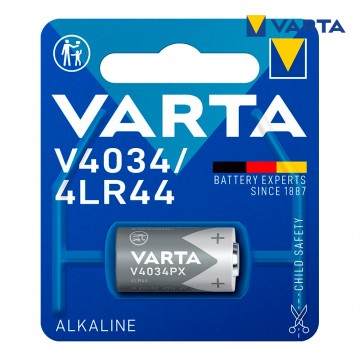 Pilha varta alcalina v4034px / 4lr44 6v (blíster 1 un) ø13x25,2mm