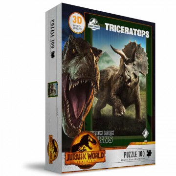 Puzzle 3D Triceratops Jurassic World 100pzs SD TOYS - 1