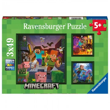 Puzzle Minecraft 3x49pzs