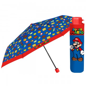 Guarda-chuva dobrável manual Super Mario Bros 50cm