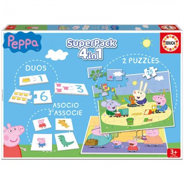 Super pack 4 em 1 Peppa Pig