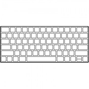 Apple Magic Keyboard sem fio com Touch ID/Prata Apple - 1