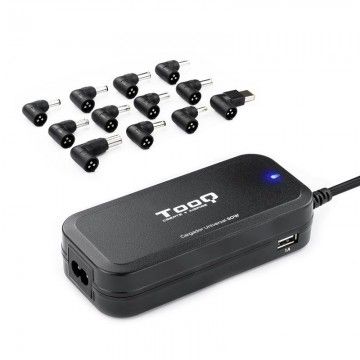 Carregador de notebook TooQ TQLC-90BS02AT/ 90W/ Automático/ 12 conectores/ Voltagem 12-20V/ 1 USB TOOQ - 1