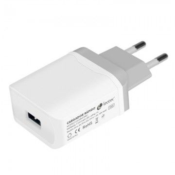 Carregador de parede Leotec LECSPHTYPEC/ 1xUSB/ 18W + cabo USB-A para USB-C Leotec - 1