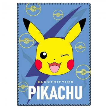 Manta de lã Pokémon Pikachu