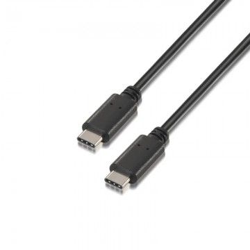 Cabo USB 2.0 Tipo-C M/M 0.5M Preto AISENS - 1