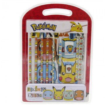 jogo de papelaria pokémon