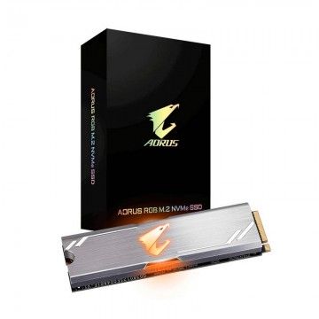 Disco SSD Gigabyte AORUS RGB 256GB M.2 NVMe Com Cooler GIGABYTE - 1