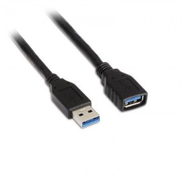 Cabo de extensão USB 3.0 Aisens A105-0042/ USB macho - USB fêmea/ 2 m/ preto AISENS - 1