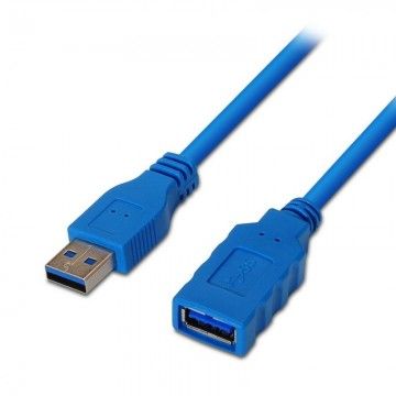 Cabo de Extensão USB 3.0 Aisens A105-0045/ USB Macho - USB Fêmea/ 1m / Azul AISENS - 1