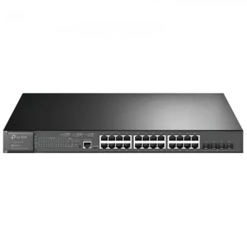 Switch TP-Link JetStream 24Portas Gigabit  4Portas 10GE SFP+ Interrup. gerenciado c/ PoE+ 24 portas TP-LINK - 1