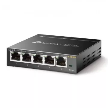 Switch TP-Link Easy Smart TL-SG105E 5 Portas  RJ-45 Gigabit TP-LINK - 1