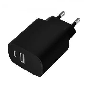 Leotec LECSPH20W2K/ 1x USB tipo C/ 1x USB/ carregador de parede 20W Leotec - 1