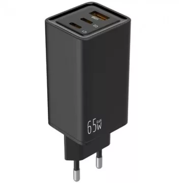 Leotec Universal Charger LECSPH65W3K/ 2x USB tipo C/ 1x USB/ 65W Leotec - 1