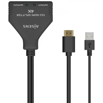 Duplicador HDMI 4K Aisens A123-0654/ 2 HDMI Fêmea - HDMI Macho - USB Macho AISENS - 1