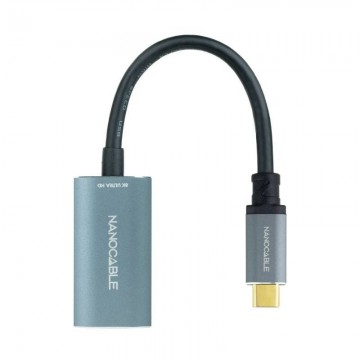 Nanocable 10.16.4104-G/ USB Type-C Macho - Displayport Fêmea Cabo Conversor/ 15cm/ Cinza NANO CABLE - 1