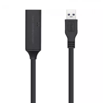 Cabo de Extensão USB 3.0 com Amplificador Aisens A105-0407/ USB Macho - USB Fêmea/ 5m/ Preto AISENS - 1