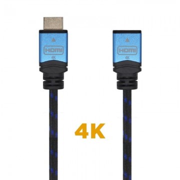 Cabo de Extensão HDMI Aisens A120-0454/ HDMI Macho - HDMI Fêmea/ 3m/ Preto/ Azul AISENS - 1
