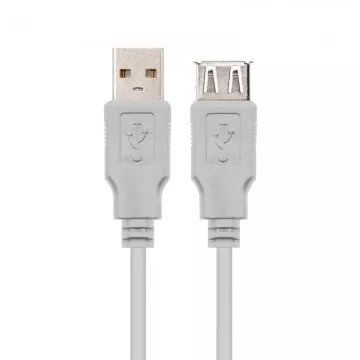 Cabo de Extensão USB 2.0 Nanocabo 10.01.0202/ USB Macho - USB Fêmea/ 1m/ Bege NANO CABLE - 1