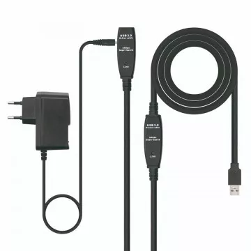 Cabo de Extensão USB 3.0 Nanocabo 10.01.0312/ USB Macho - USB Fêmea/ 10m/ Preto NANO CABLE - 1