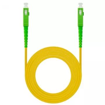 Cabo Fibra Ótica Nanocable SC/APC-SC/APC Monomodo LSZH 2 Metros Amarelo NanoCable - 1