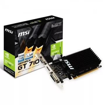 Placa Gráfica Msi Nvidia GT 710 2GD3H Low Profile  2Gb DDR3 Msi - 1