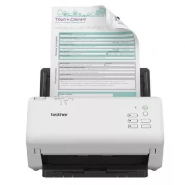 Scanner Documental Brother ADS-4300N com Alimentador de Documentos ADF  Duplex Branco BROTHER - 1