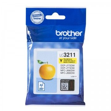 Tinteiro Original Brother LC-3211Y  Amarelo BROTHER - 1