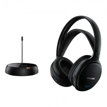 Auscultadores Sem Fios Wireless Philips SHC5200  Radiofrequência  Preto PHILIPS - 1