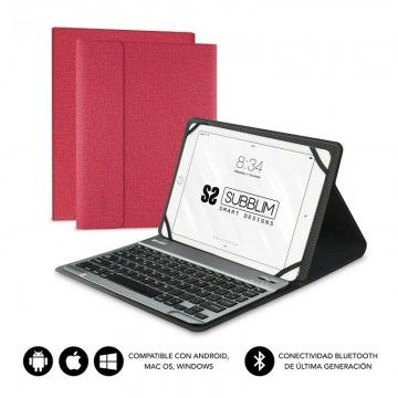 Capa para Tablet SUBBLIM KeyTab Pro Bluetooth Vermelha Subblim - 1