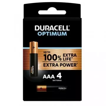 PILHA DURACEL.    -OPTIMUM AAA(LR03)K4 DURACELL - 1