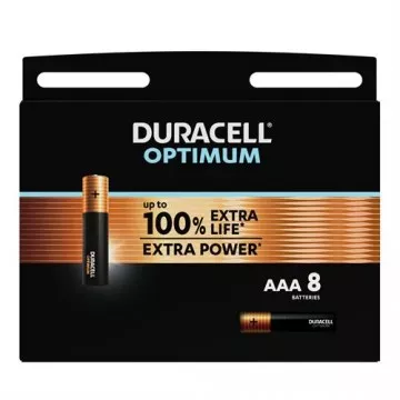 PILHA DURACEL.    -OPTIMUM AAA(LR03)K8 DURACELL - 1