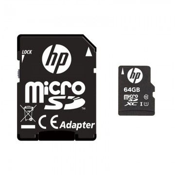 Micro Sd HP 64Gb Uhs-I U1 com Adaptador SD HP - 1