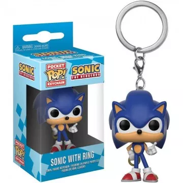 Pocket POP Sonic com anel chaveiro FUNKO - 1