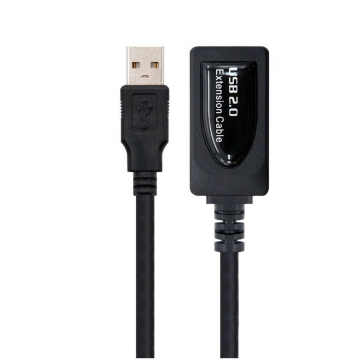 Cabo de Extensão USB 2.0 Nanocabo 10.01.0211/ USB Macho - USB Fêmea/ 5m/ Preto NANO CABLE - 1