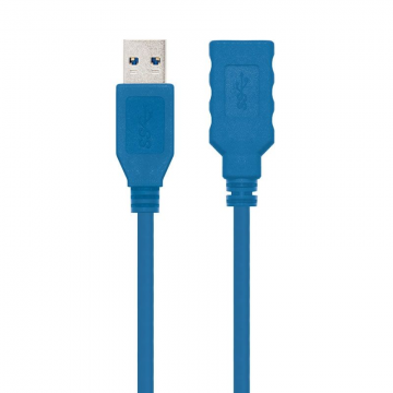 Cabo de Extensão USB 3.0 Nanocabo 10.01.0901/ USB Macho - USB Fêmea/ 1m/ Azul NANO CABLE - 1