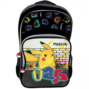 Mochila Pokémon Pikachu 42cm adaptável SAFTA - 1