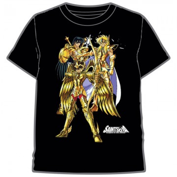 Camiseta adulto Saint Seiya dourada TOEI ANIMATION - 1