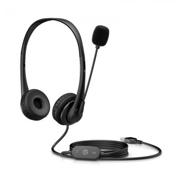 Fones de ouvido estéreo HP G2 / com microfone / USB / preto HP - 1