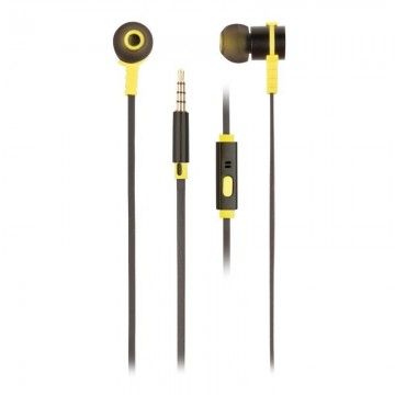 Fones de ouvido intra-auriculares NGS Cross Rally/com microfone/Jack 3.5/Preto e amarelo NGS - 1