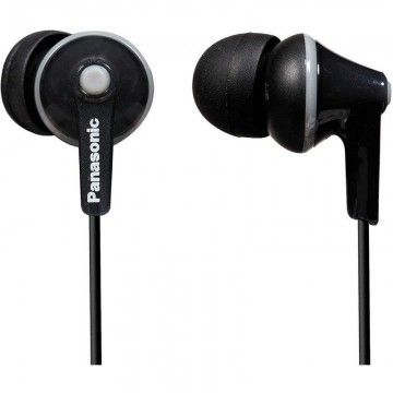 Fones de ouvido intra-auriculares Panasonic RP-HJE125/Jack 3.5/Preto PANASONIC - 1