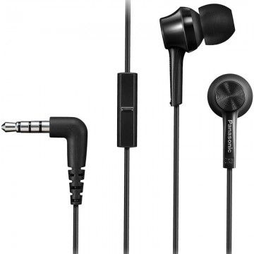 Fones de ouvido intra-auriculares Panasonic RP-TCM115E/com microfone/conector 3.5/preto PANASONIC - 1