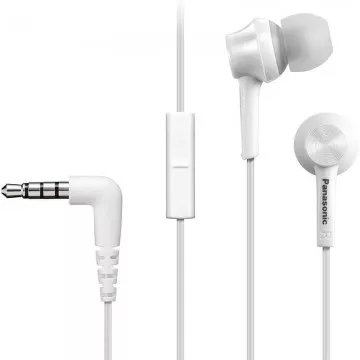 Fones de ouvido intra-auriculares Panasonic RP-TCM115E/com microfone/conector 3.5/branco PANASONIC - 1