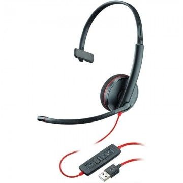 Fone de ouvido Plantronics Blackwire C3210/ com microfone/ USB/ preto PLANTRONICS - 1