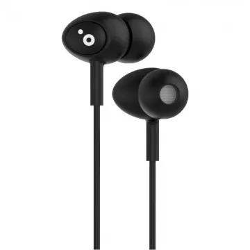 Fones de ouvido intra-auriculares Sunstech Pops/com microfone/Jack 3.5/Preto Sunstech - 1