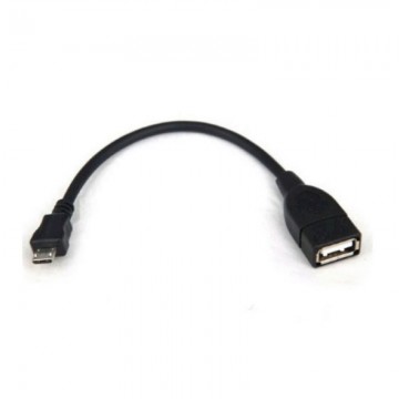 Cabo USB 2.0 3GO C122/ MicroUSB Macho - USB Fêmea/ 15cm/ Preto 3GO - 1