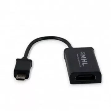 Cabo MHL 11 pinos 3GO CMHL11 HDMI macho - MicroUSB macho/preto 3GO - 1