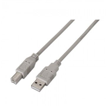 Impressora a cabo USB 2.0 Aisens A101-0001/ USB macho - USB macho/ 1m/ bege AISENS - 1