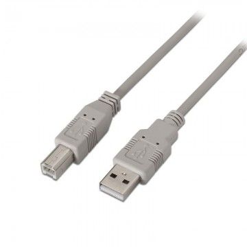 Impressora a cabo USB 2.0 Aisens A101-0004/ USB macho - USB macho/ 4,5 m/ bege AISENS - 1